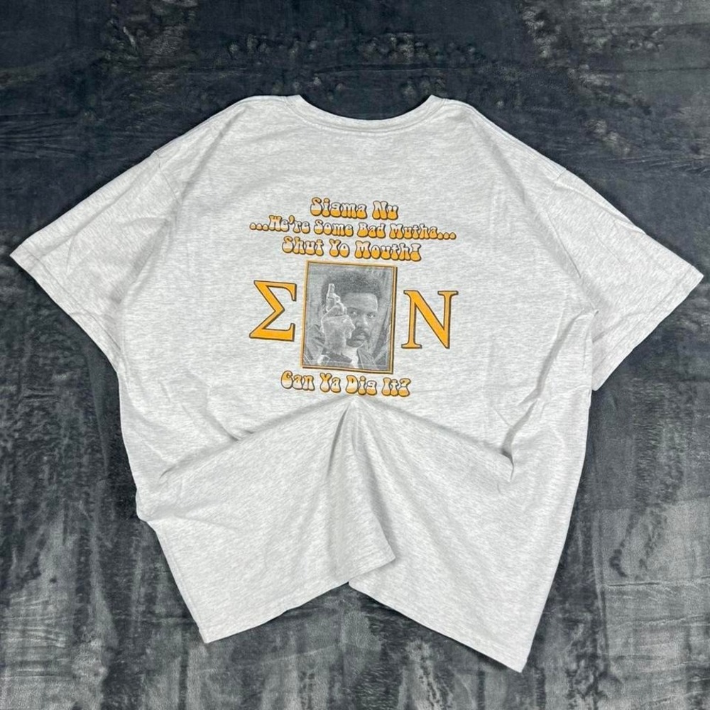 Y2K Can You Dig It Frat House White Graphic T-Shirt - size XL